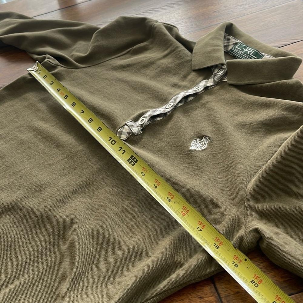 Ralph Lauren Chaps 3 shirt bundle  3/4 sleeve striped black olive blue sz M - Picture 2 of 16